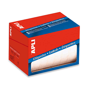 Apli Rollo Etiquetas Blancas Permanentes 53.0 x 100.0mm