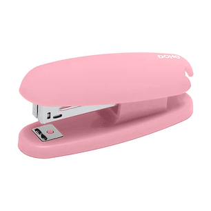 Dohe Grapadora de Sobremesa con Tacto Soft Touch - Grapa hasta 20 Hojas - Carga Superior - Color Rosa