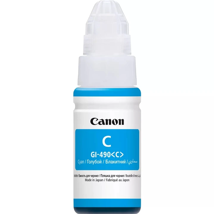 Canon GI490 Cyan Botella de Tinta Original - GI490C/0664C001 1