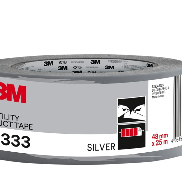 3M Cinta Adhesiva Americana - 48mm x 25m - Color Plata 1