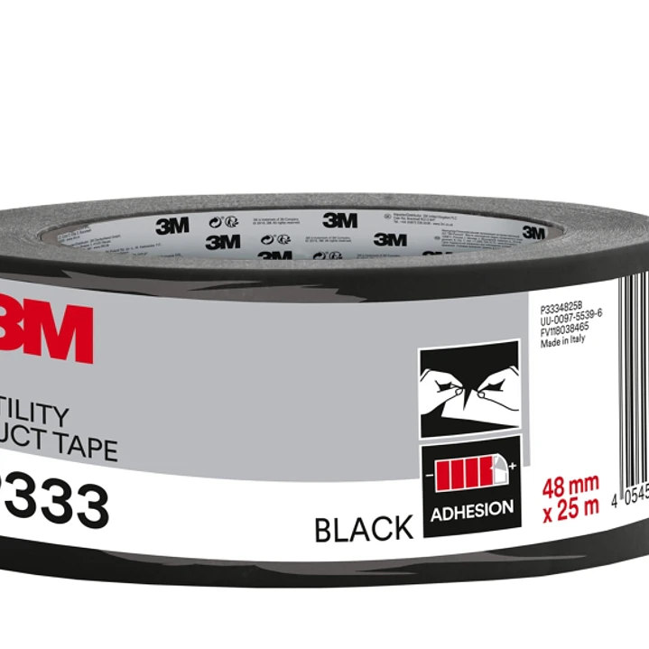 3M Cinta Adhesiva Americana - 48mm x 25m - Color Negro 1