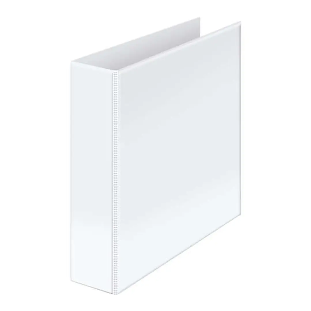 Dohe Carpeta Canguro Basic A4 - 4 Anillas Mixtas 65mm - Bolsa en Lomo y Portada - Carton Forrado - Color Blanco 1