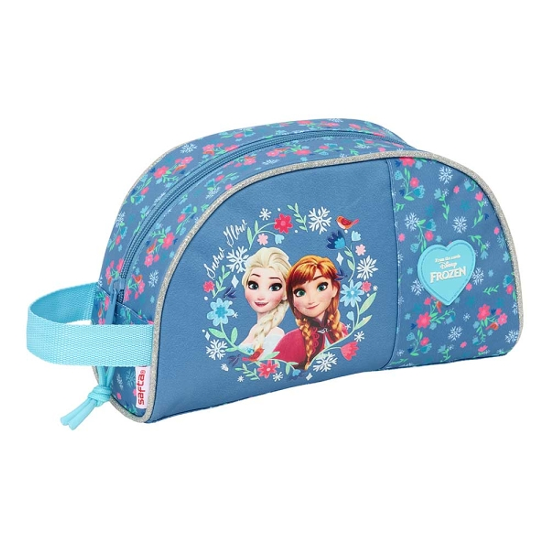 Safta Frozen Neceser de 3.75L - Cremallera - Asa Lateral - Adapatable a Carro - Bolsillo Interior - 260x90x160mm - Color Azul 1