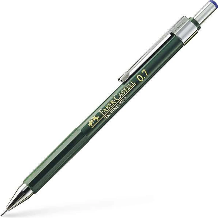 Faber-Castell TK-Fine 9713 Portaminas - Mina HB - Trazo 0.7mm - Goma de Borra Integrada 1
