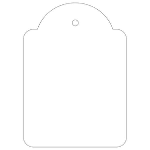 Apli Pack de 400 Etiquetas Colgantes 50x70mm - Con Hilo de Poliester Blanco Ajustable - Color Blanco