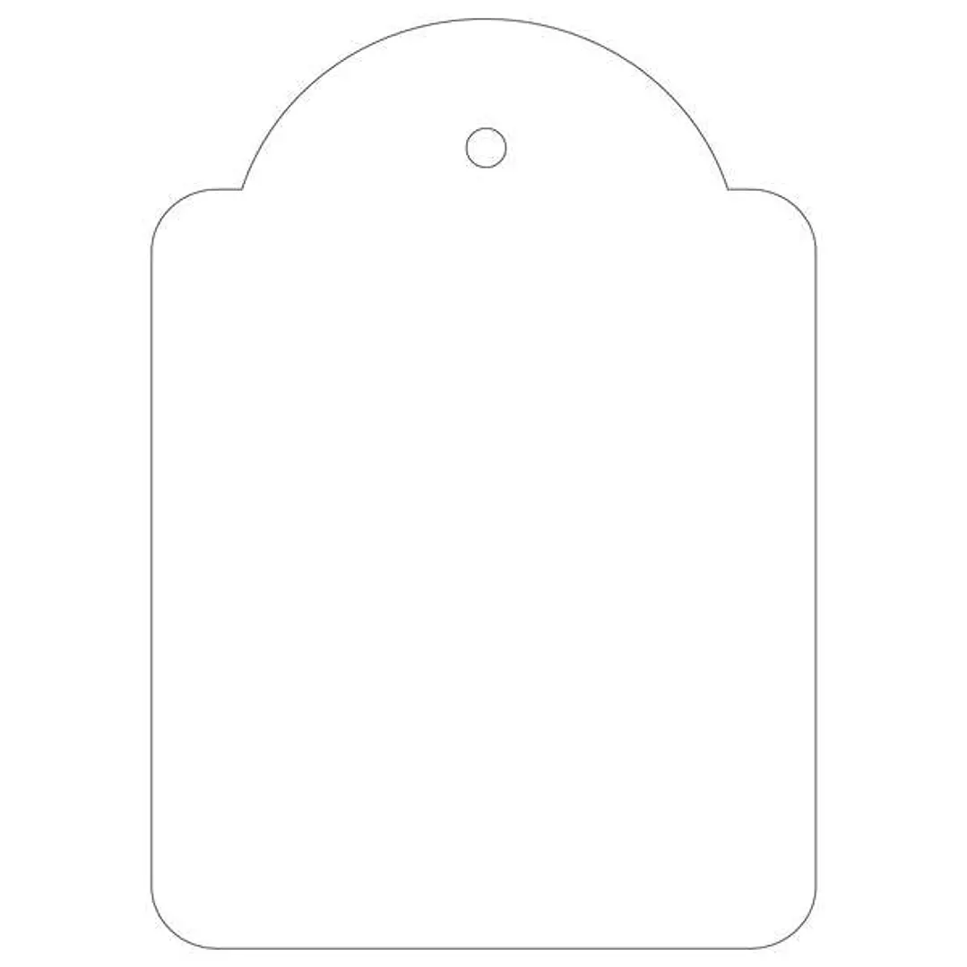 Apli Pack de 400 Etiquetas Colgantes 50x70mm - Con Hilo de Poliester Blanco Ajustable - Color Blanco 1