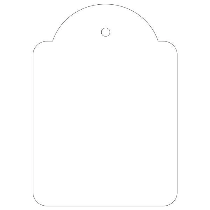 Apli Pack de 400 Etiquetas Colgantes 50x70mm - Con Hilo de Poliester Blanco Ajustable - Color Blanco 1