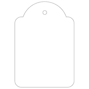 Apli Pack de 400 Etiquetas Colgantes 45x65mm - Agujero Preperforado - Con Hilo de Poliester Blanco - Color Blanco