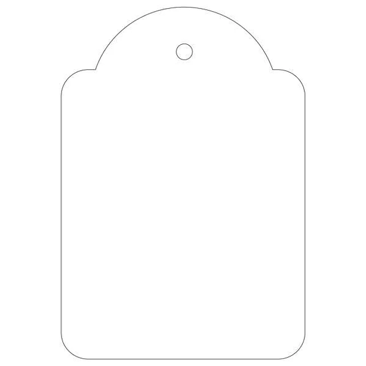 Apli Pack de 400 Etiquetas Colgantes 45x65mm - Agujero Preperforado - Con Hilo de Poliester Blanco - Color Blanco 1