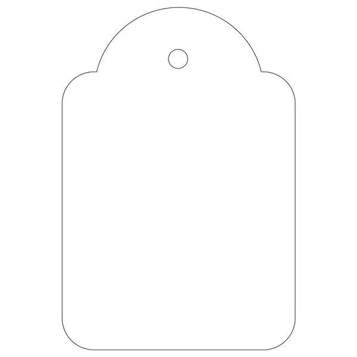 Apli Pack de 500 Etiquetas Colgantes 36x53mm - Agujero Preperforado - Con Hilo de Poliester Blanco - Color Blanco 1