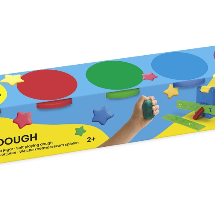 Jovi Soft Dough Estuche de 5 Botes 110G - Blanda y Flexible - Facil de Amasar y Moldear - Fomenta Creatividad y Motricidad Fina - Uso Educativo y Tera 1