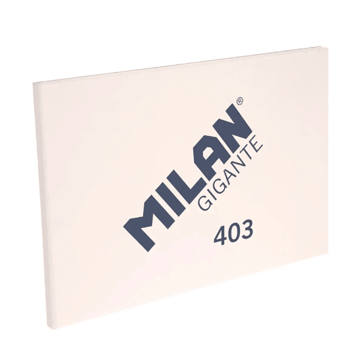 Milan 403 Gigante Bloc de Dibujo A3 50 Hojas Papel Liso de 200g/m² - Tapa Blanda y Cubierta Trasera Dura - Color Marfil y Textura Sedosa de Grano Fino 1