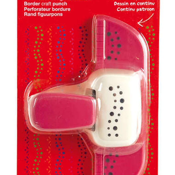 Apli Perforadora de Papel para Bordes en Forma de Puntos - Altura de Figura 1cm - Guia de Corte Preimpresa - Deposito de Papel - Ideal para Scrapbooki 1