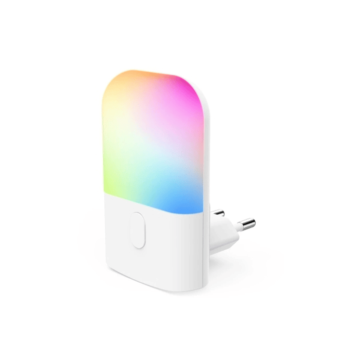 Hama Color Luz LED Nocturna con Enchufe - Potencia 0.5W - IP20 - Sensor de Luz - 5.8x8x5.1cm - Color Blanco 1