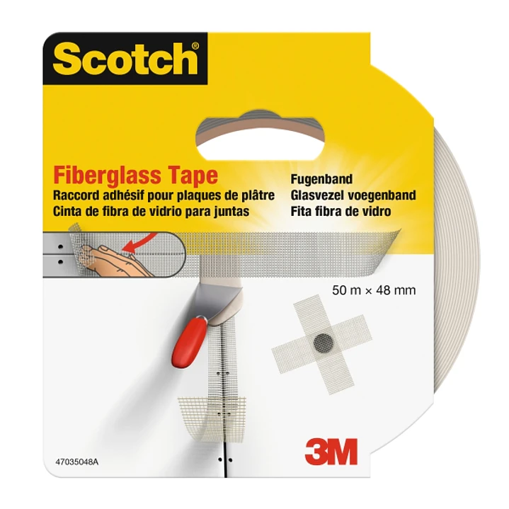 Scotch Cinta Adhesiva para Yeso - 48mm x 50m - Fibra de Vidrio - Color Blanco 1