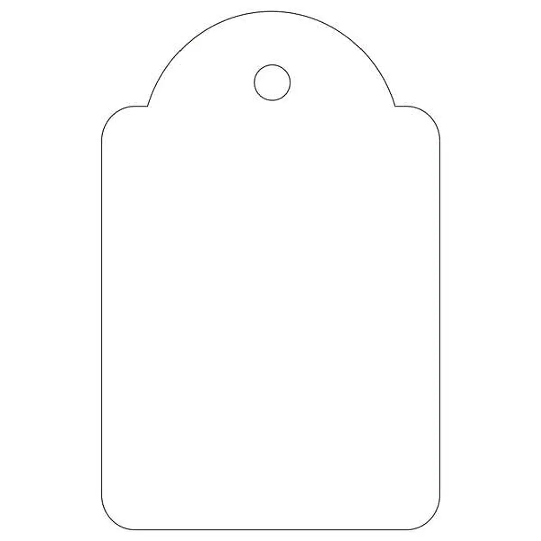 Apli Pack de 500 Etiquetas Colgantes 28x43mm - Agujero Preperforado - Con Hilo de Poliester Blanco - Color Blanco 1