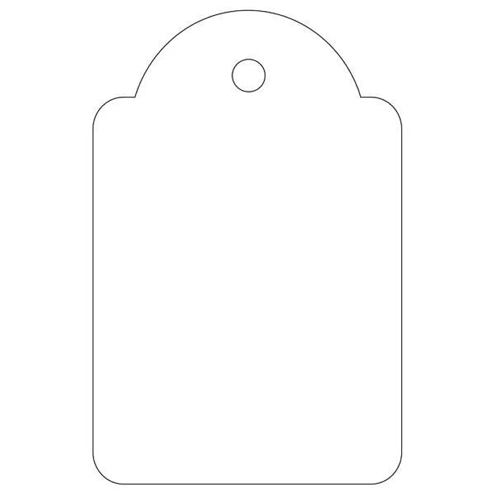 Apli Pack de 500 Etiquetas Colgantes 28x43mm - Agujero Preperforado - Con Hilo de Poliester Blanco - Color Blanco 1