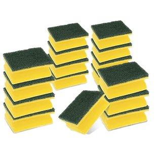 Scotch-Brite Classic Pack de 16 Estropajos de Cocina - Proteccion para los Dedos - Color Amarillo