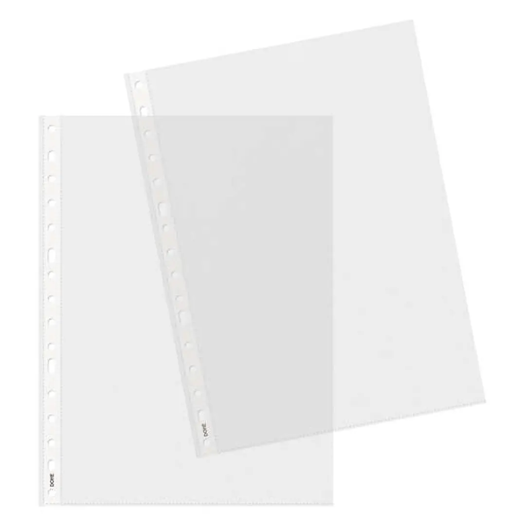 Dohe 100 Fundas Multitaladro en Polipropileno Piel de Naranja - 16 Perforaciones - Resistente y Duradero 1