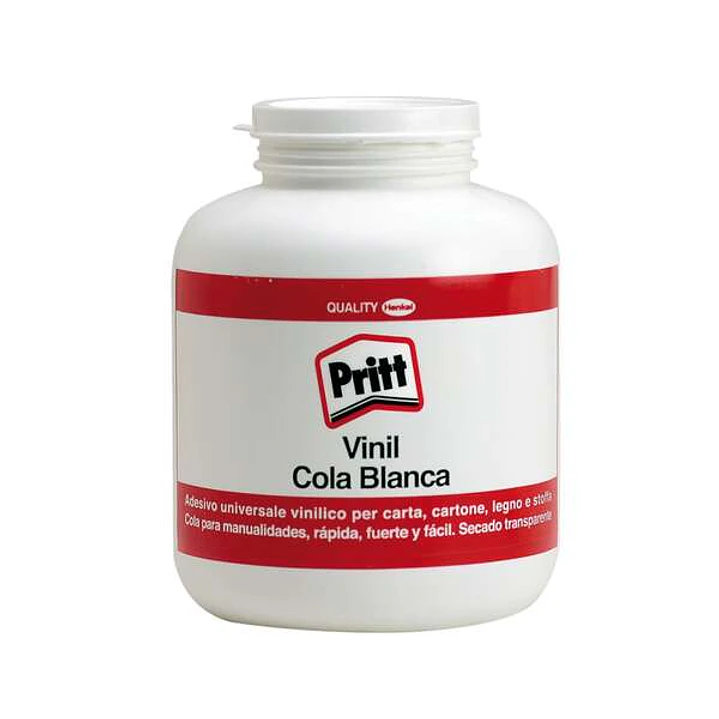 Pritt Cola Blanca 1Kg - Sin Disolventes - Lavable a 20ºC - 90% de Ingredientes Naturales - Seguro para los Niños 1