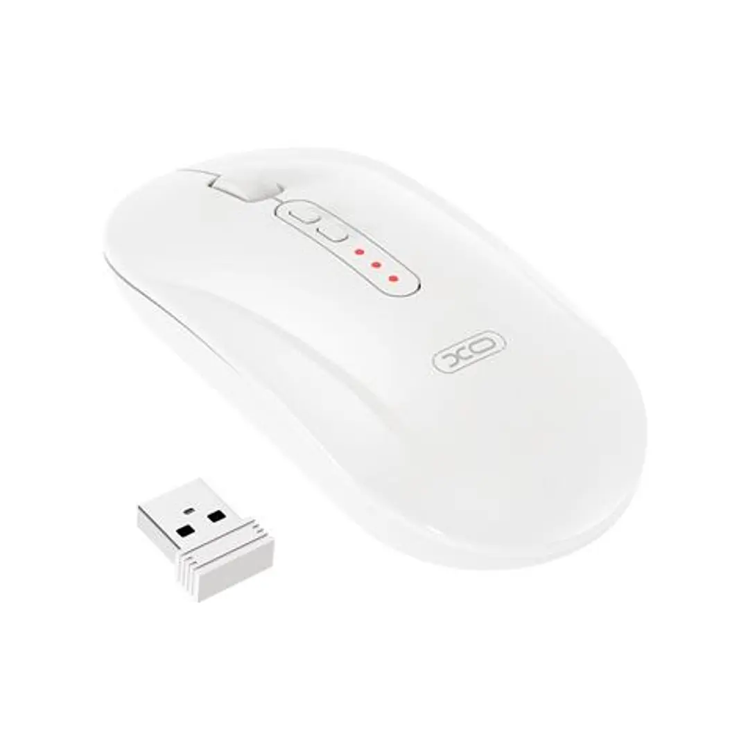 XO M13 Raton Inalambrico - Bluetooth y RF 2.4GHz - 1600DPI - Color Blanco 1