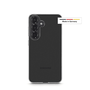 Hama Always Clear Funda para Samsung Galaxy S25 - Antideslizante - Especial Antiamarilleo - Poliuretano Termoplastico - Bordes Elevados - Color Transp