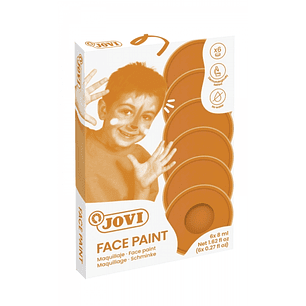 Jovi Estuche de 6 Botes 8ml Maquillaje Crema - Hipoalergenico - Base Grasa - Facil Aplicacion - Gran Cobertura - sin Parabenos - Facil de Retirar - Co