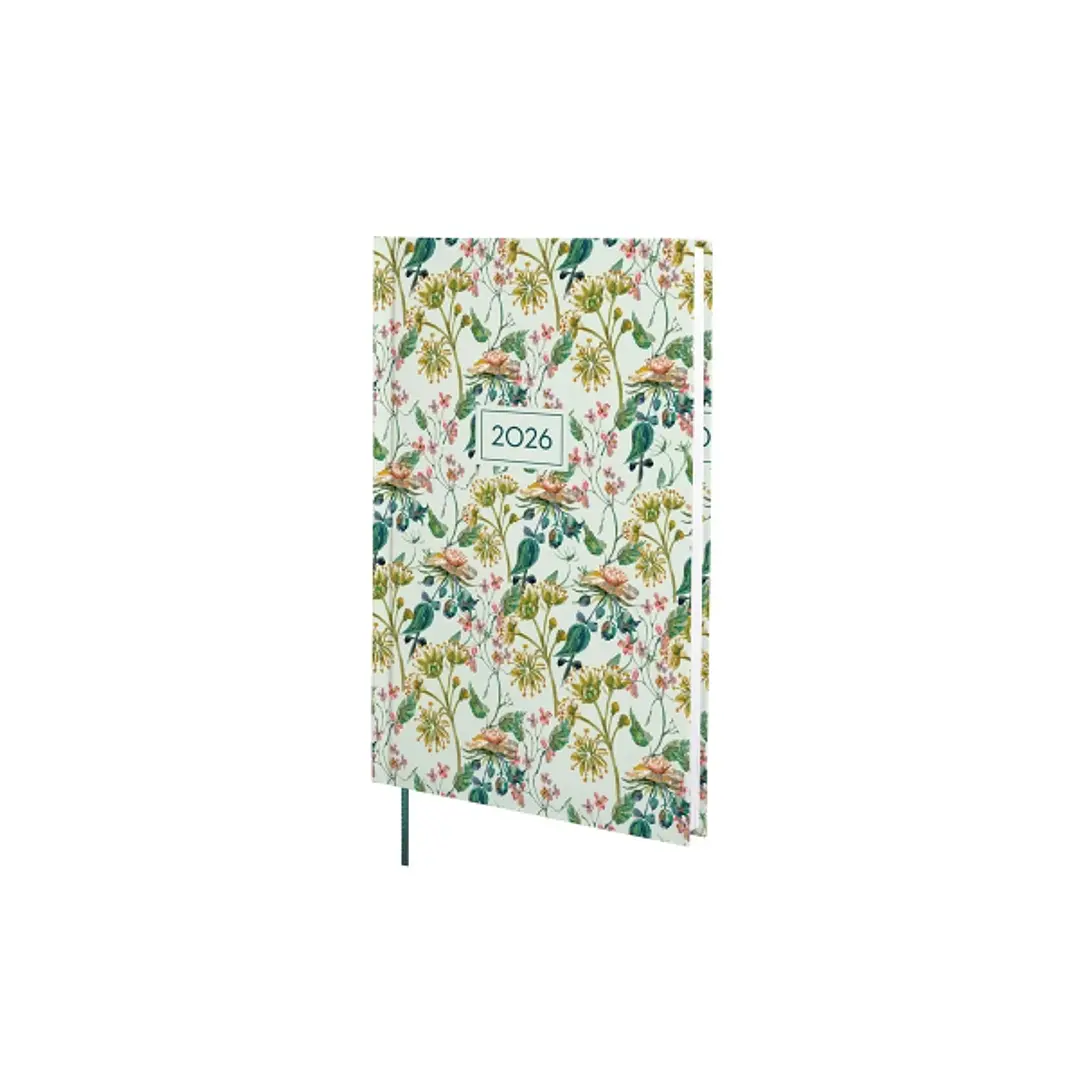 Finocam Dynamic Porto Design Agenda en Catalan - Anual 2026 - Tapa Dura - Formato Y10 - 145x12x210mm - Semana Vista en Vertical - Tematica de Flores 1