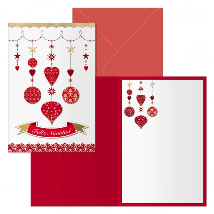 Dohe Carrusel Pack de 6 Tarjetas de Felicitacion Navideña con Sobre - Tamaño Cerrada 11.5x17cm, Abierta 23x17cm - Papel Offset - Impresas a todo Color 1