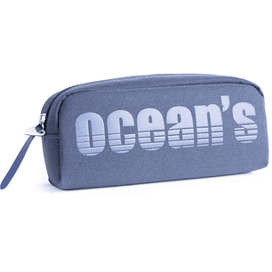 Oceans Wave California Estuche de 1 Cremallera - Tirador Ergonomico - Color Azul