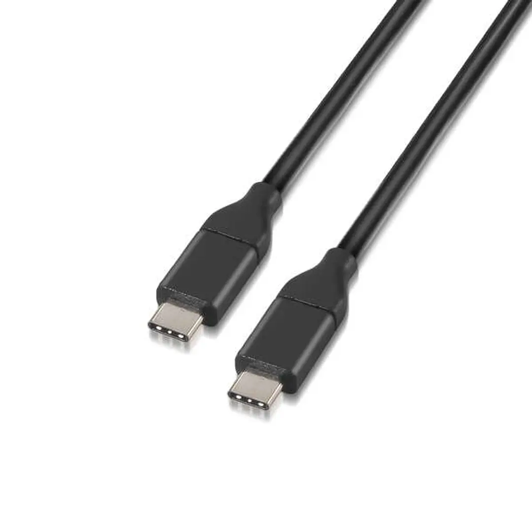 Aisens Cable USB 3.1 Gen2 10Gbps 3A - Tipo USB-C/M-USB-C/M - 1.0m - Color Negro 1
