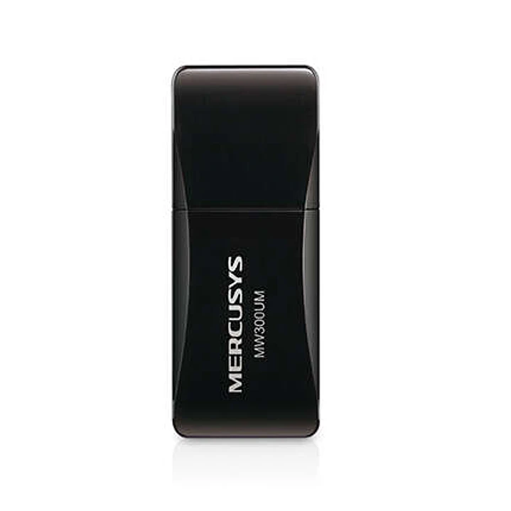 Mercusys N300 Mini Adaptador Inalambrico USB 2.0 - Hasta 300Mbps - Color Negro 1