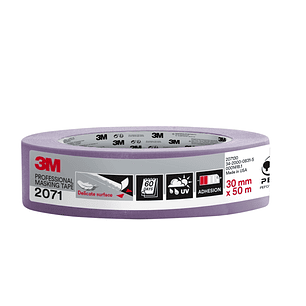 3M Cinta de Enmascarar para Superficies Delicadas - 30mm x 50m - 70% PEFC - Color Lavanda