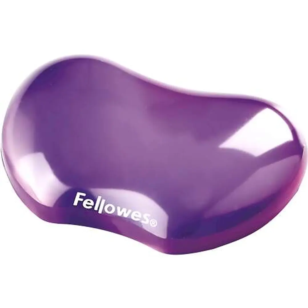 Fellowes Crystal Reposamuñecas Flexible de Gel - Resistente a las Manchas - Color Violeta 1