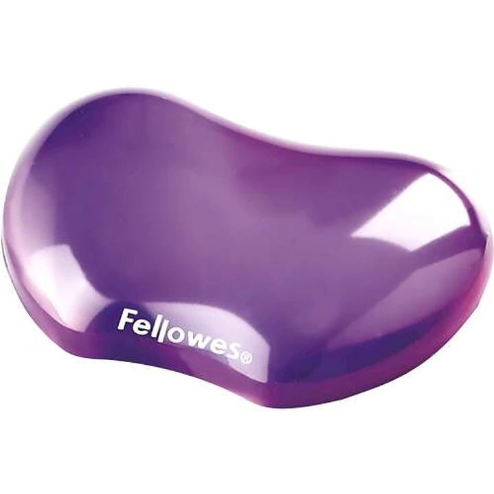 Fellowes Crystal Reposamuñecas Flexible de Gel - Resistente a las Manchas - Color Violeta 1