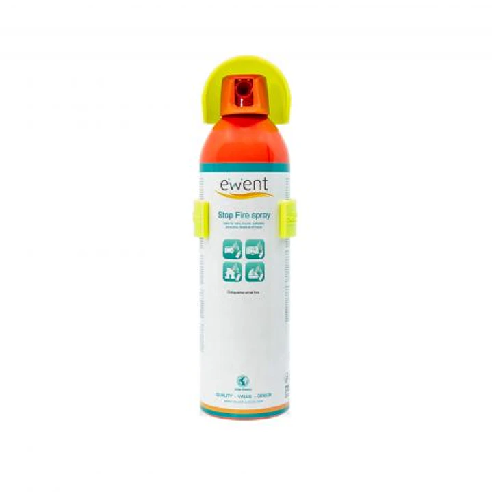 Ewent Spray Extintor para Pequeños Fuegos - Ideal para Automoviles, Camiones, Autocaravanas etc... - Certificado A, B, C y E 1
