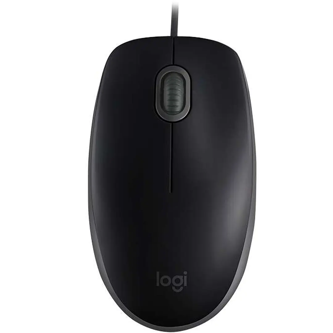 Logitech B110 Silent Raton USB 1000dpi - 3 Botones - Silencioso - Uso Ambidiestro - Cable de 1.80m - Color Negro 1