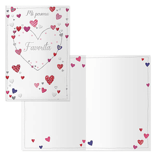 Dohe Delicia Pack de 6 Tarjetas de Felicitacion San Valentin - 11.5x17cm - Impresion a Todo Color - Estampaciones con Pelicula de Color - Estampacion 