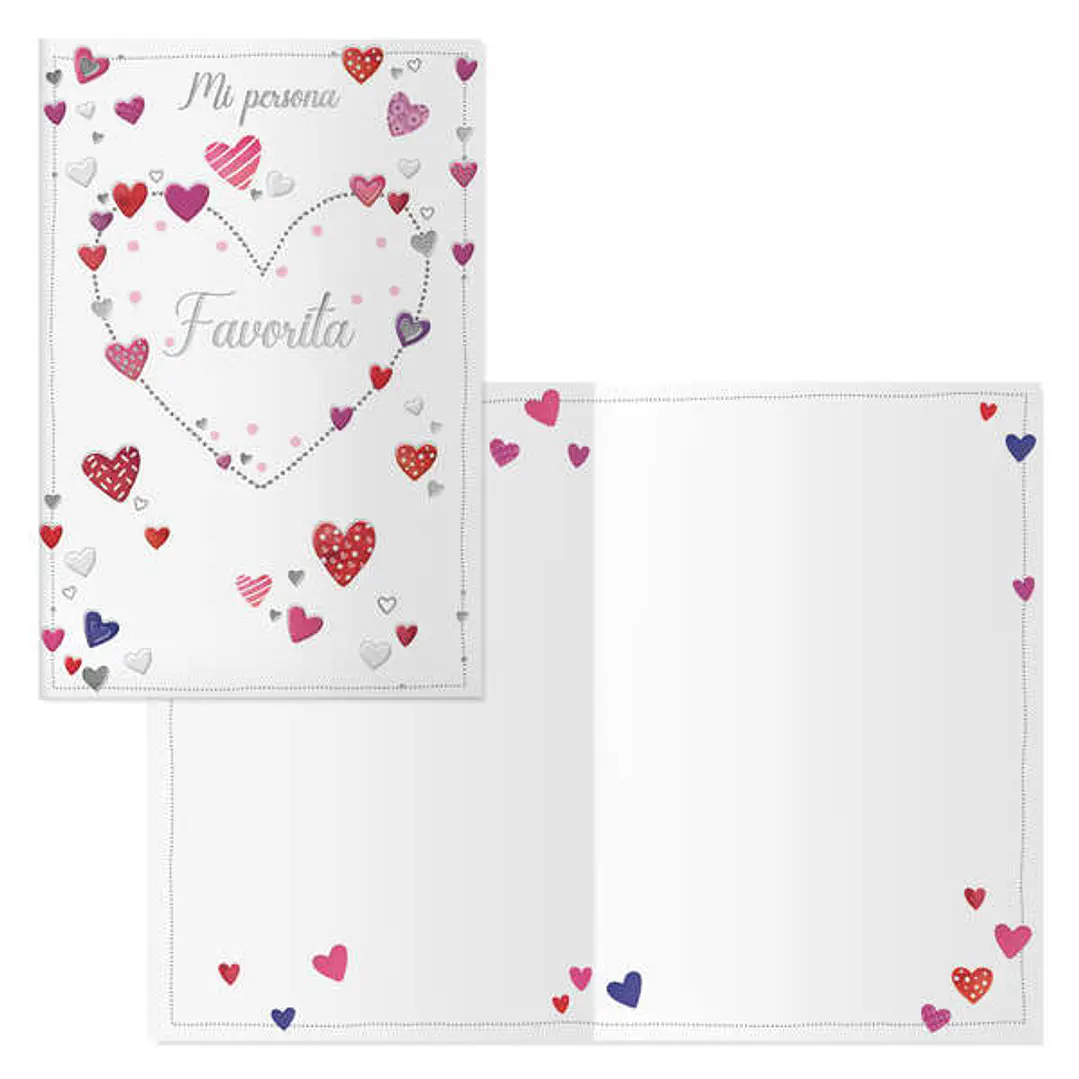 Dohe Delicia Pack de 6 Tarjetas de Felicitacion San Valentin - 11.5x17cm - Impresion a Todo Color - Estampaciones con Pelicula de Color - Estampacion  1