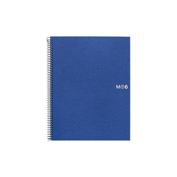 Miquel Rius Notebook6 Cuaderno de Espiral Formato A5 - 150 Hojas de 70gr Microperforadas con 2 Taladros - Cubiertas de Polipropileno - Cuadricula 5x5  1
