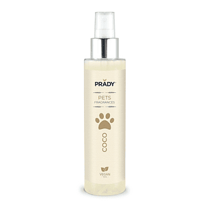 Prady Perfume Para Mascota Coco - Frasco de 150 ml - Spray Pulverizador