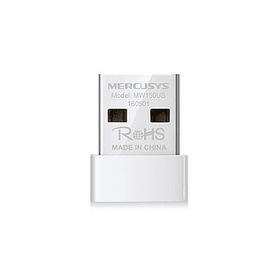 Mercusys Adaptador USB Nano Inalambrico N150 - USB 2.0 - Hasta 150Mbps