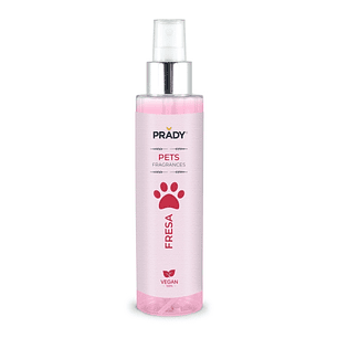 Prady Perfume Para Mascota Fresa - Frasco de 150 ml - Spray Pulverizador