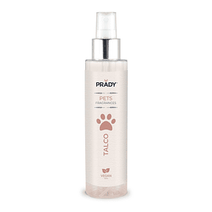 Prady Perfume Para Mascota Talco - Frasco de 150 ml - Spray Pulverizador
