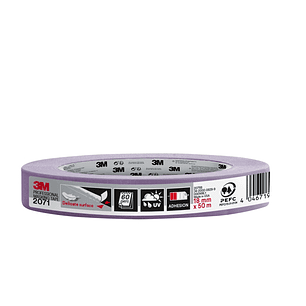 3M Cinta de Enmascarar para Superficies Delicadas - 18mm x 50m - 70% PEFC - Color Morado