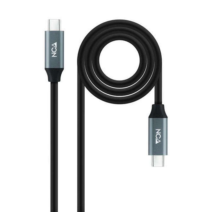 Nanocable Cable USB 3.2 Gen2X2 100W 4K/60Hz USB-C M/M 1.5m - Color Negro 1