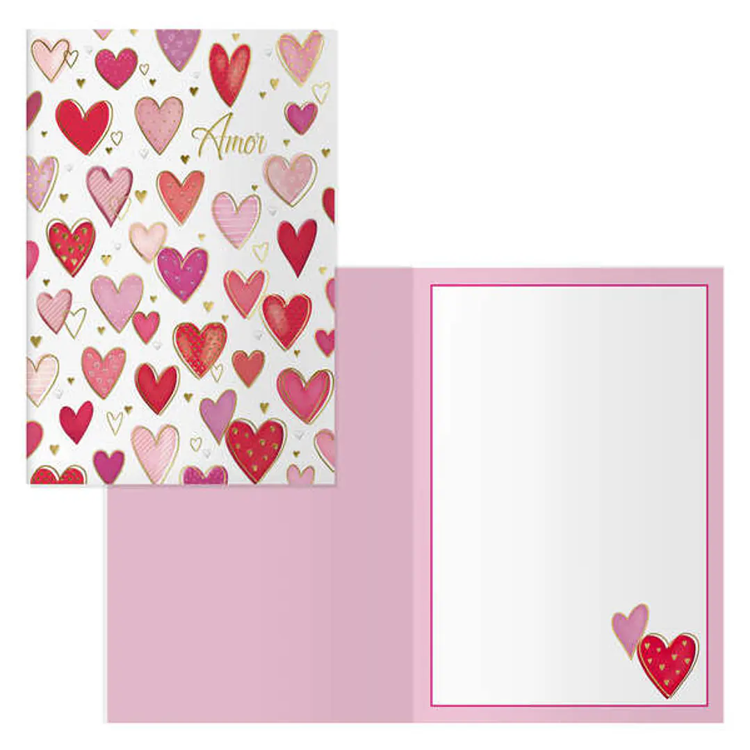 Dohe Love Pack de 6 Tarjetas de Felicitacion para Parejas - 11.5x17cm - Impresas a Todo Color - Estampaciones con Pelicula de Color - Estampacion en S 1