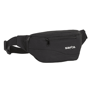 Safta Bolsa de Cintura - Cremallera - Cintas Ajustables - 2.49L - 230x90x120mm - Color Negro