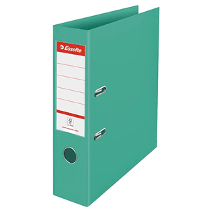 Esselte Colour'Breeze Archivador de Palanca A4 - Lomo 75mm - Ollao y Rado - Capacidad para 500 Hojas - Color Verde
