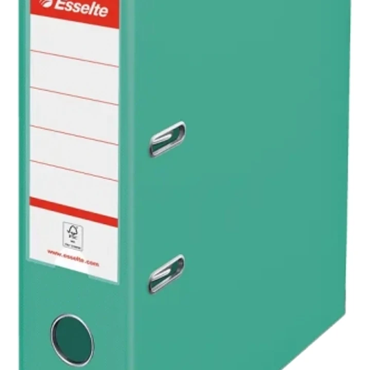 Esselte Colour'Breeze Archivador de Palanca A4 - Lomo 75mm - Ollao y Rado - Capacidad para 500 Hojas - Color Verde 1